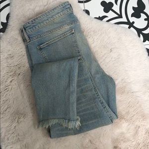 Lucky Brand Stella Skinny Distressed Cropped Jeans